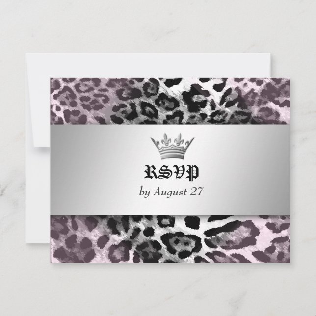 311-Leopard-Tique Queen of Hearts Sweet 16 RSVP (Frente)
