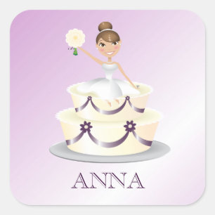 311 "Miss Wright" Brunette   Adesivo de beringela