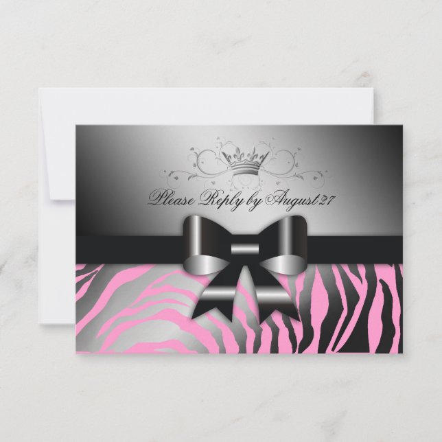 311 Night Zebra Shimmer Black Arco Rosa RSVP (Frente)