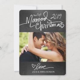 311 O nosso primeiro giz de cartão de Natal casado