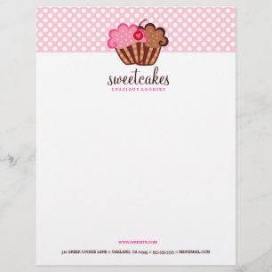311-Sweet endurece o papel de carta do cupcake