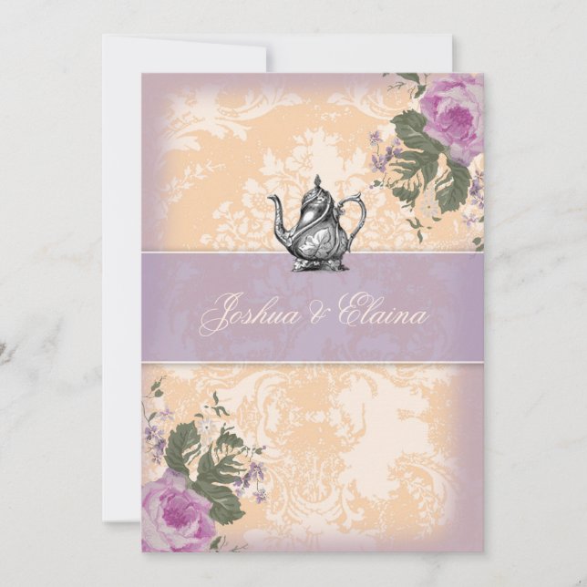 311 Vintage Tea Party Bridal Bingo (Frente)