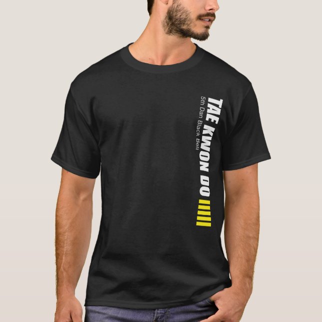 323-5-2 5o Dan Tae Kwon faz a camisa (Frente)