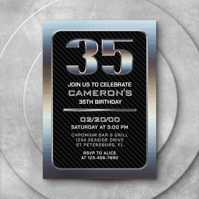 35.o Convite à Apresentação de Aniversário de Home (Criador carregado)