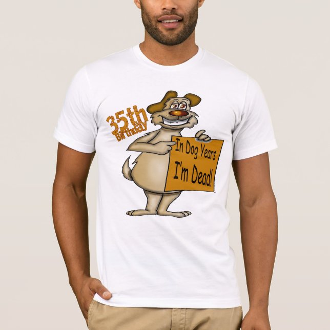 35o Camisa dos presentes de aniversário T (Frente)