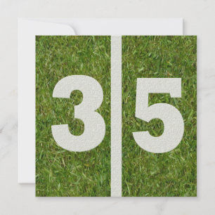 35o Convite de festas do futebol do aniversário