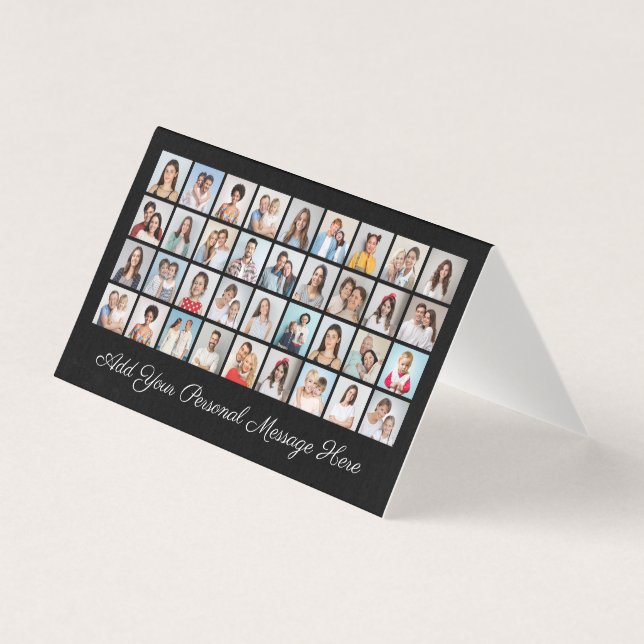 36 Colagem de Fotos Adicione seu Pacote de Cartões (Frente)