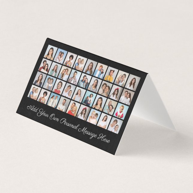 36 Colagem de Fotos Adicione seu Pacote de Cartões (Frente)