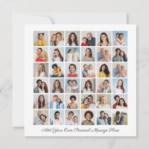 36 Colagem de Fotos Adicione Sua Própria Placa Pla