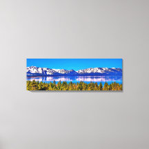 36 X 12 BELA IMPRESSÃO EM TELA DE LAGO TAHOE