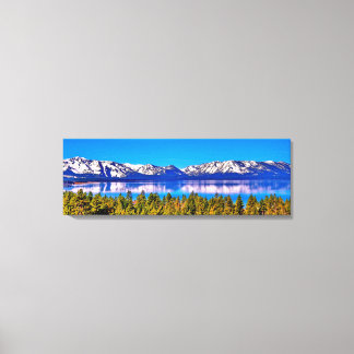36 X 12 BELA IMPRESSÃO EM TELA DE LAGO TAHOE
