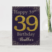 39º Cartão de Ouro de aniversário