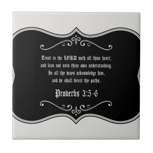 3:5 dos provérbio - presente cristão feito sob