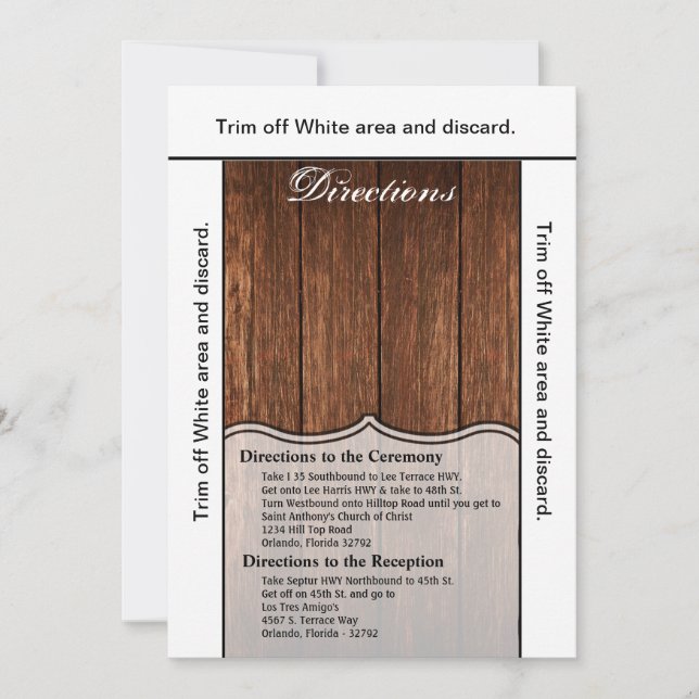 3,5x6 Direções Cartão Barn Madeira País Russo (Frente)