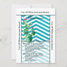 3,5x6 Direções Cartão Boho Cactos Cactus Suculto