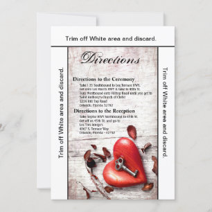 3.5x6 Direções Cartão País Chave de Madeira pa