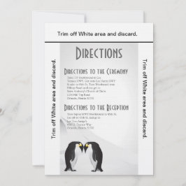 3,5x6 Encaminhamentos Pinguins de Cartão para Cinz