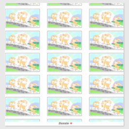 3 adesivos de contorno Gruff do Billy Goat