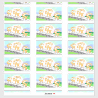 3 adesivos de contorno Gruff do Billy Goat