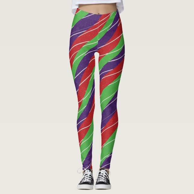 3 Color Candy cane Leggings (Frente)