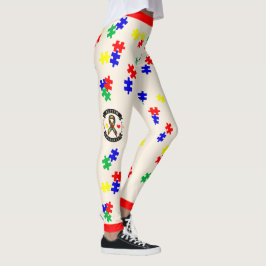 # 3 Conscientização do Autismo - Leggings