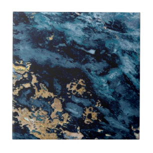 3 de 3 de Cobalt Blue Veined Faux Granite