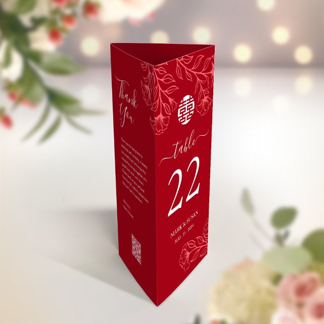 3 em 1 Número da tabela, Menu e cartões de agradec (Criador carregado)