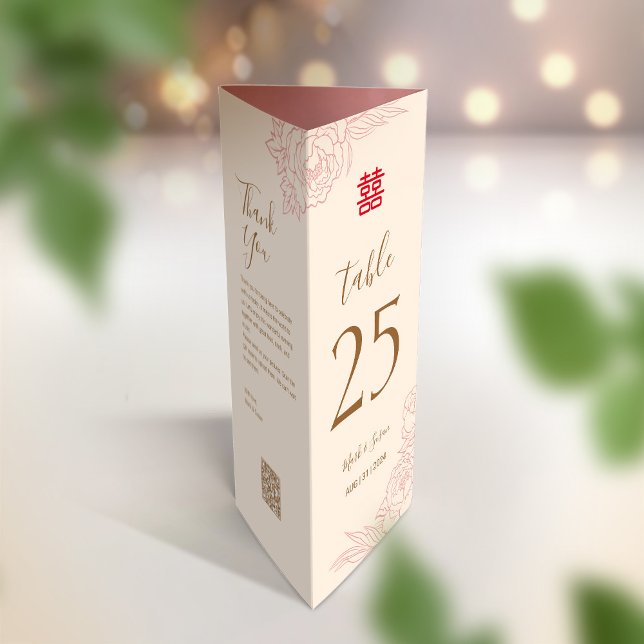 3 em 1 Número da tabela, Menu e cartões de agradec (Criador carregado)