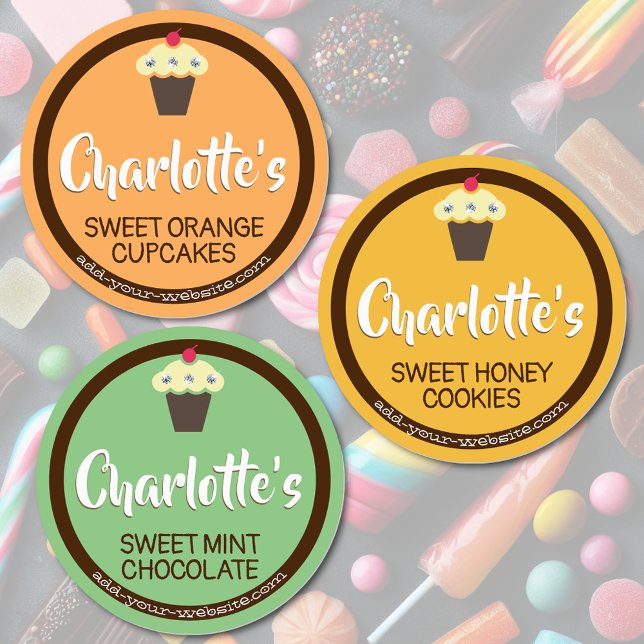 3 Etiquetas De Corte De Cupcake Diferentes Favorec (Criador carregado)
