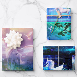 3 Fantasy Pegasus Unicorn Birthday Gift para Ela