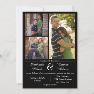 3 Fotos - Convite De Casamento