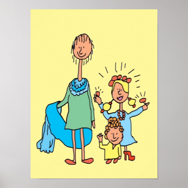 3 Happy Women poster (Frente)