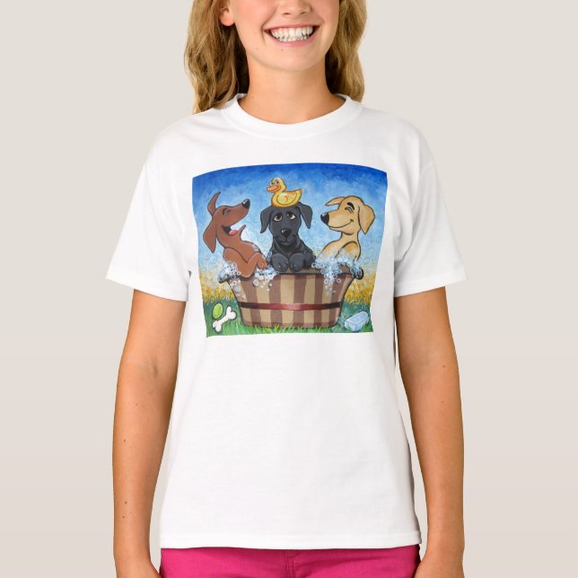 3 Labs em uma Camisa de Tubo (Frente)