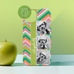 3 limão de Chevrons Coloridos com Fita Fotográfica<br><div class="desc">Uma forma excelente de mostrar as suas fotografias quadradas a partir da sua conta instagram online. Um design de faixa zag divertido destaca os fotos.</div>