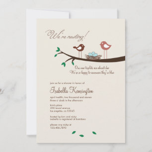 3 Ovos Azuis Triplets Boys Convite Para Chá de fra