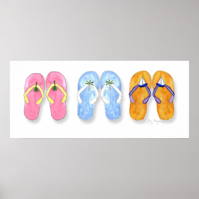 3 pares de Posters e Impressões de Inclinação (Frente)