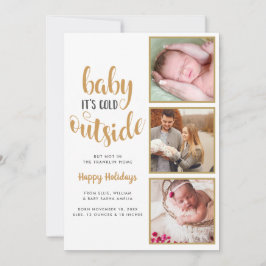 3 Photo Baby É Frio Fora Do Anúncio De Nascimento