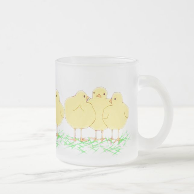 3 pintinhos do bebê (ver-através da caneca gelado) (Direita)
