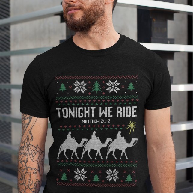 3 Reis Hoje à Noite Nós Cavalgamos Suéter de Natal (Criador carregado)