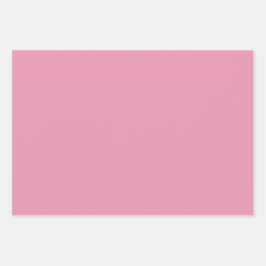 3 Sheets of Gift Wrap in Rose Pink