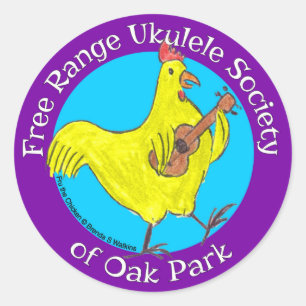 3" sociedade ar livre do Ukulele das etiquetas