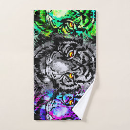 3 Toalhas de Banho de Cabeças Tiger - Conjunto de