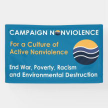 3' x 5' bandeira do Nonviolence da campanha