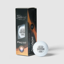 3 x Bolas Personalizadas de Título Pro V1 Golf