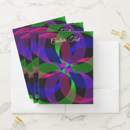 3D 2D Hybrid Geometric Pocket Folder Set