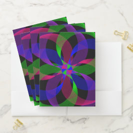 3D 2D Hybrid Geometric Pocket Folder Set