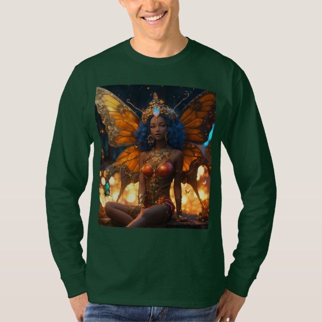 3D Camiseta de interpretação africana majestosa (Frente)