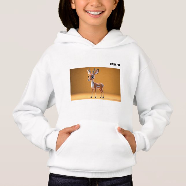 **3D Cute Cartoon Deer** (Frente)