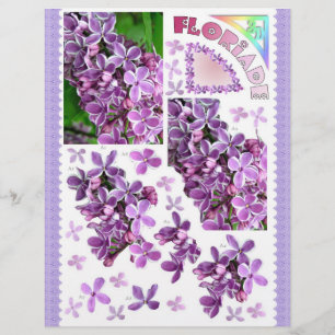 3D Decoupage - Floriade - jardim do Lilac floresce