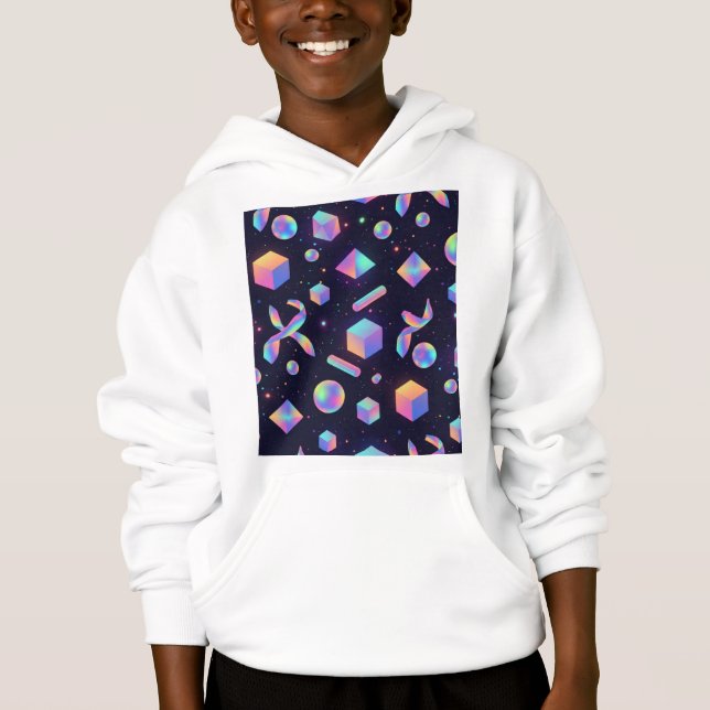 3D Holographic Space Aesthetic Cozy Hoodie (Frente)
